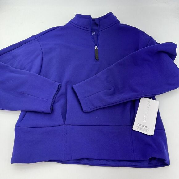 Athleta Tops - Athleta Altitude Polartec Half Zip Sweatshirt Purple Size Medium NWT